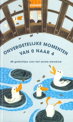 ‘Eendjes voeren’; Omslagillustratie voor de gedichtenbundel ‘Onvergetelijke momenten’ van Rien Alink | Uitgave in eigen beheer, 2008