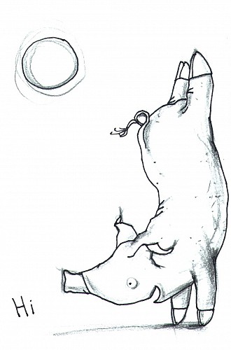 ‘Logo illustrator’; Beeldmerk voor correspondentiemateriaal van Lisa Brandenburg-illustrator, 2003