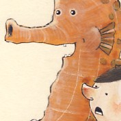 ‘Zeepaard’; Binnenwerkillustratie in Leesboek E6 Vloeiend en vlot voor de methode ‘Estafette Nieuw’, jaargroep 6 | Uitgeverij Zwijsen, 2009