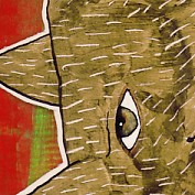‘Roodkapje verjaardagskalender’; Ontwerp voor het voorblad van de kalender (inclusief bouwplaat ‘Roodkapje en de wolf-trekpop’) | zelfgeformuleerde eindexamenopdracht, 2000