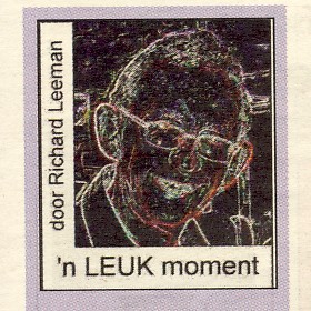 ‘Column ’n LEUK moment’; Reflectie op het verschijnen van ‘De Glimlach-kalender’ door vaste columnist Richard Leeman | Krantenartikel uit het Amstelveens Nieuwsblad van woensdag 9 januari 2008